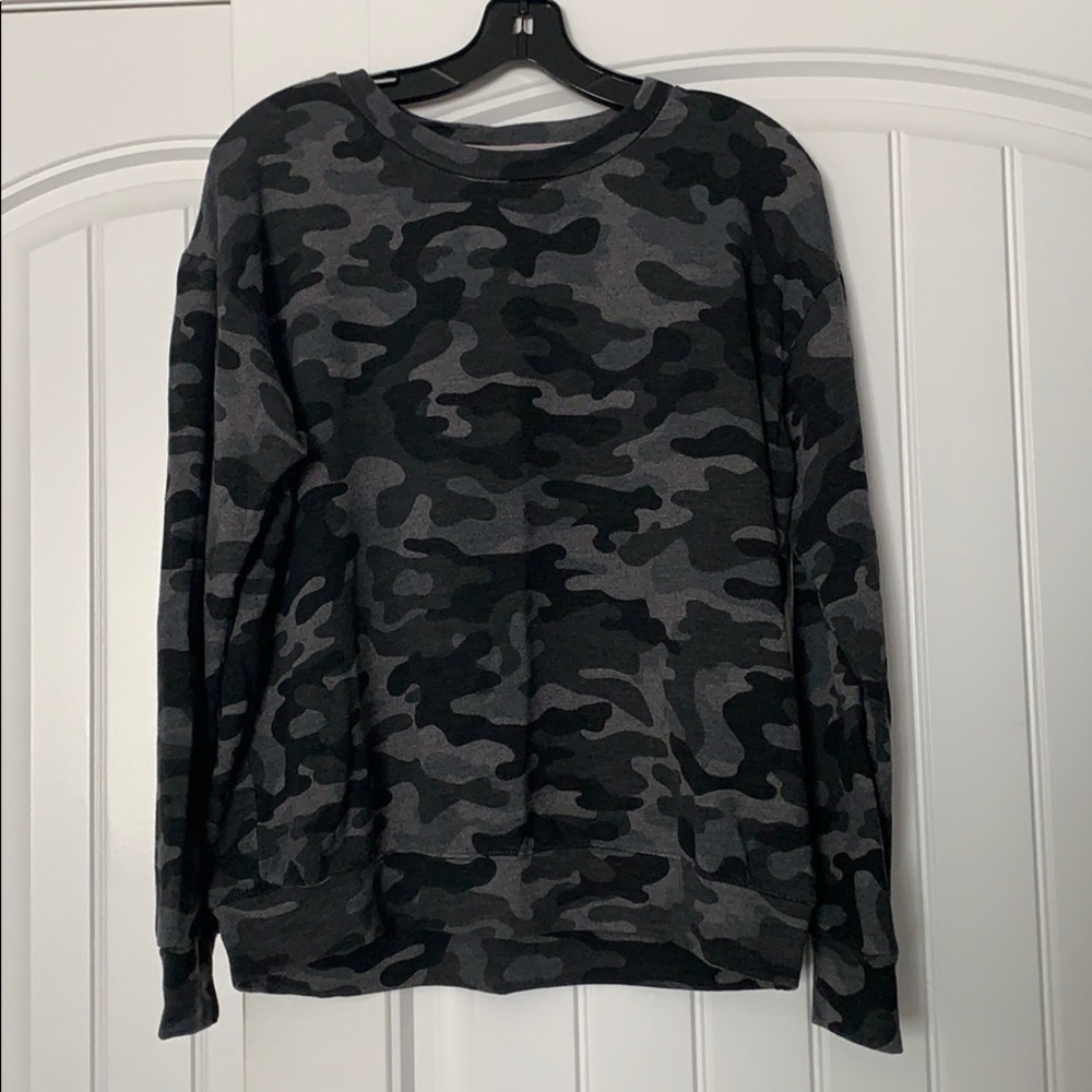 French terry camo sweatshirt